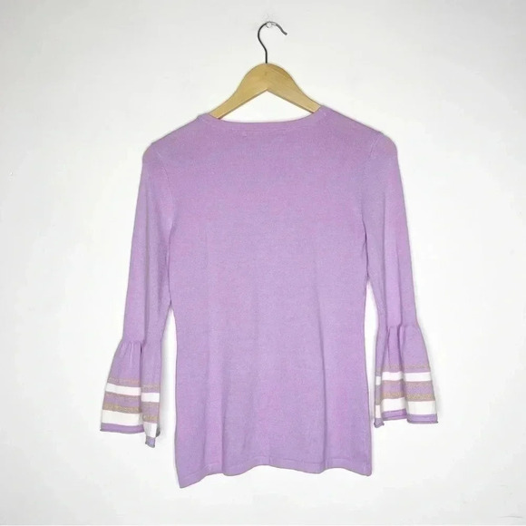 Lilly Pulitzer Purple Callee Bell Sleeve Sweater Size XS - Picture 7 of 8